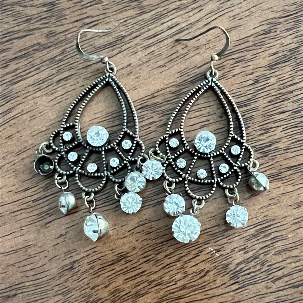 Antique Silver Dangle Earrings